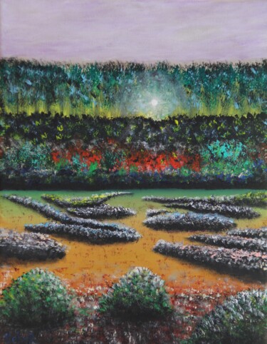 绘画 标题为“Through the Trees” 由Serguei Borodouline, 原创艺术品, 丙烯