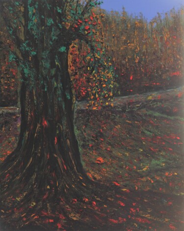 제목이 "Tree's Autumn"인 미술작품 Serguei Borodouline로, 원작, 기름