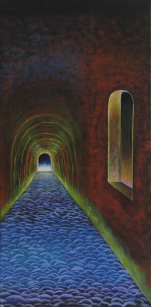 绘画 标题为“Tunnel” 由Serguei Borodouline, 原创艺术品, 丙烯