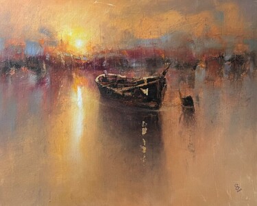 绘画 标题为“Harbor of destroyed…” 由Ivan Grozdanovski, 原创艺术品, 丙烯
