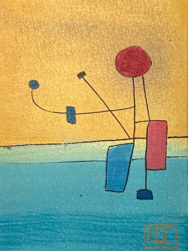 Peinture intitulée "Summer Afternoon Se…" par Arnaud Quercy, Œuvre d'art originale, Aquarelle