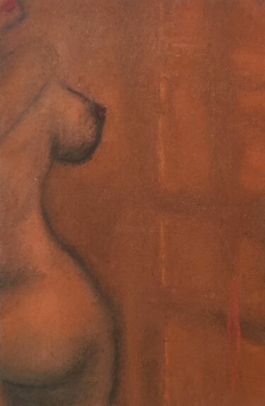 「Caressing sunset」というタイトルの描画 Olesya Nikolaevaによって, オリジナルのアートワーク, パステル
