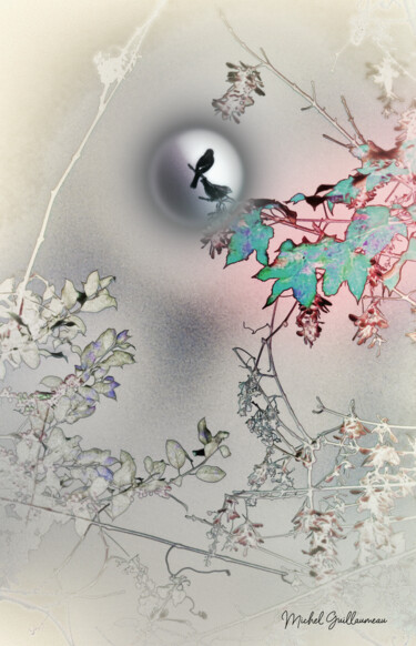 数字艺术 标题为“Rossignol de mes am…” 由Michel Guillaumeau, 原创艺术品, 数字油画