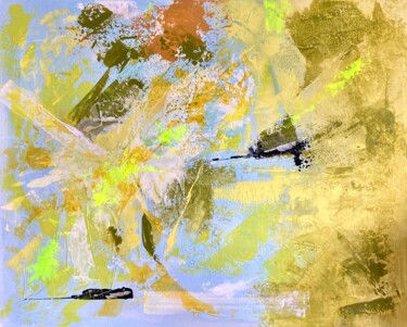 绘画 标题为“A Ray of golden Sun…” 由Natalia Grehova, 原创艺术品, 丙烯 安装在木质担架架上
