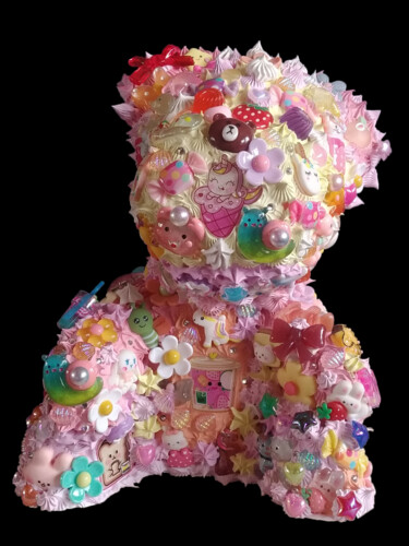 Teddy Bear Sculpture Bombel Escultura intitulada "Teddy Bear Sculptur…" por Emilia Switala, Obras de arte originais, Acrílico
