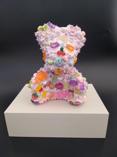 Teddy Bear Sculpture Papasiam 雕塑 标题为“Teddy Bear Sculptur…” 由Emilia Switala, 原创艺术品, 丙烯