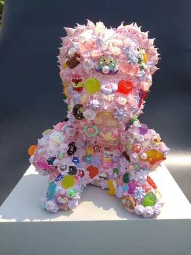 Teddy Bear Sculpture Raro Mcqueen 雕塑 标题为“Teddy Bear Sculptur…” 由Emilia Switala, 原创艺术品, 丙烯