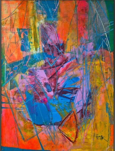Pintura titulada "JOY OF LIFE" por Sonja Brzak, Obra de arte original, Acrílico Montado en Bastidor de camilla de madera