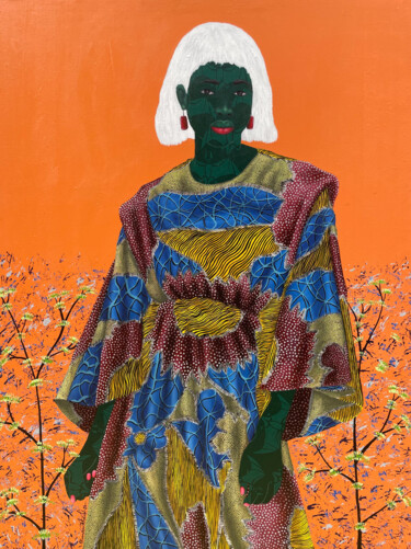 Peinture intitulée "INNER NATURE 2" par Oluwafemi Afolabi, Œuvre d'art originale, Acrylique