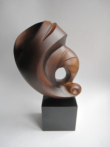 Sculptuur getiteld "METAMORPHOSIS 5" door Aleksandr Gerasimov, Origineel Kunstwerk, Hout