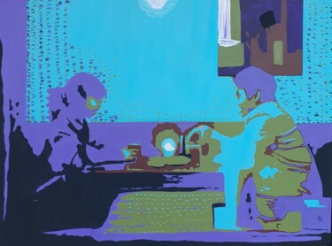 Pittura intitolato "K POP 1 Mio signore" da Sonia Maffioli, Opera d'arte originale, Acrilico Montato su Telaio per barella i…