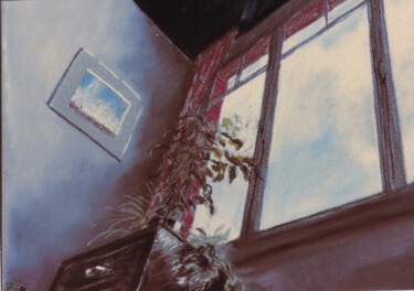 Peinture intitulée "Le ciel du salon" par Patrick Fraysse, Œuvre d'art originale, Pastel