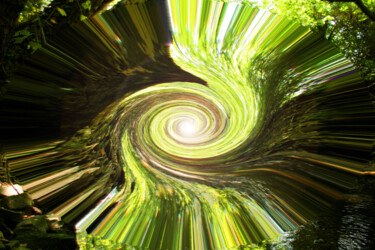 Photographie intitulée "Vortex de Luz" par Miguel Morgado, Œuvre d'art originale, Photographie numérique