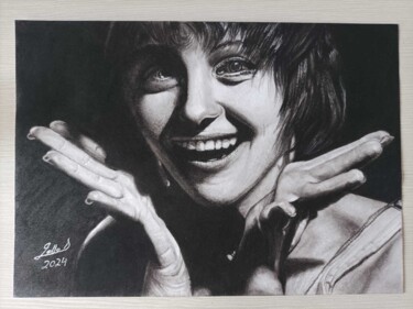 Drawing titled "But what a joy" by Ignazio Zollo, Original Artwork, Charcoal