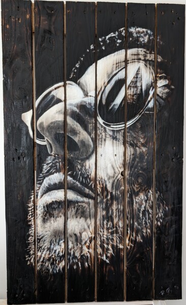 "Leon - Jean Reno" başlıklı Tablo Paint It Black 31 tarafından, Orijinal sanat, Akrilik