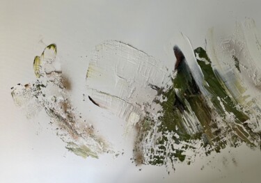 Painting titled "White is golden is…" by Tiny De Bruin, Original Artwork, Acrylic Mounted on Wood Stretcher frame