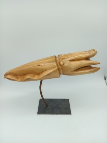 雕塑 标题为“Sculpture calamar s…” 由Karine Verdier, 原创艺术品, 木