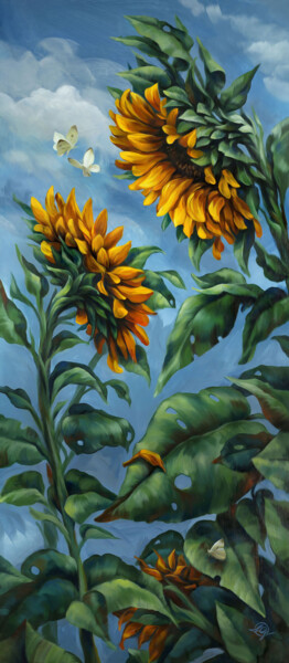 Malerei mit dem Titel "Summer Affairs / So…" von Lutz Gaede, Original-Kunstwerk, Acryl Auf Keilrahmen aus Holz montiert