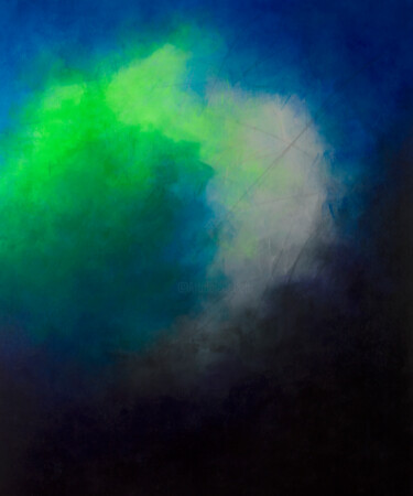 绘画 标题为“Pollen 3 (Sneeze)” 由Jennifer Morris, 原创艺术品, 丙烯 安装在木质担架架上