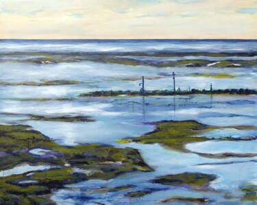 Pellworm Peinture intitulée "Pellworm" par Ute Roehe, Œuvre d'art originale, Acrylique Monté sur Châssis en bois