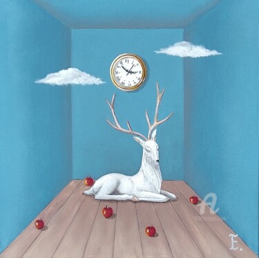 绘画 标题为“Время любви” 由Екатерина Бесполова, 原创艺术品, 丙烯 安装在木质担架架上