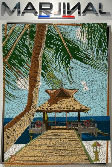 HIMMEL / SCULPTURE CHÂSSIS-DÉCALÉ-MARJINAL D INOX Peinture intitulée "HIMMEL / SCULPTURE…" par Marjinal Artiste Peintre Décalé Français, Œuvre d'art originale, Acrylique Mont…