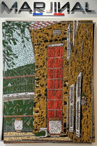 MAS PROVENÇAL / SCULPTURE CHÂSSIS-DÉCALÉ-MARJINAL D INOX Peinture intitulée "MAS PROVENÇAL / SCU…" par Marjinal Artiste Peintre Décalé Français, Œuvre d'art originale, Acrylique Mon…
