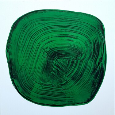 Peinture intitulée "GREEN DOT" par Anne Girault Bardaud, Œuvre d'art originale, Acrylique Monté sur Châssis en bois
