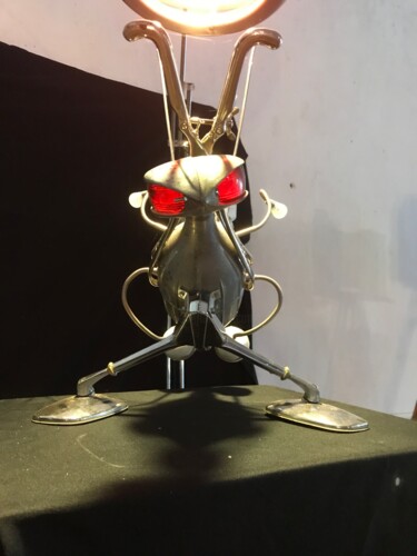 Sculpture intitulée "l'argonaute" par Franck Guilmard, Œuvre d'art originale, Acier inoxydable