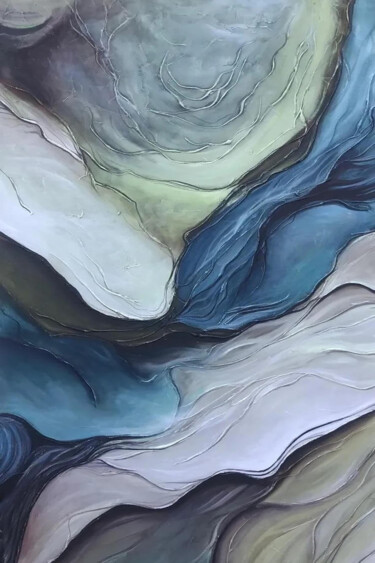 Ζωγραφική με τίτλο "Submerged Currents" από Malinga Kumarasinghe, Αυθεντικά έργα τέχνης, Ακρυλικό