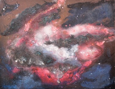 Painting titled "Nebulose" by Stefano Tomasi, Original Artwork, Acrylic Mounted on Wood Stretcher frame