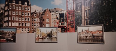 Photography titled "Amsterdam en travaux" by David Julien, Original Artwork, Analog photography Mounted on Cardboard