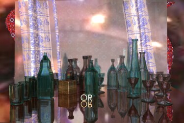 Digital Arts titled "LEs bouteilles Nume…" by Patrick Fraysse, Original Artwork, 3D Modeling