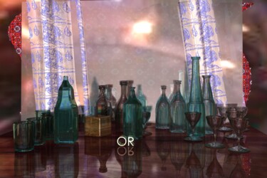 Digital Arts titled "Bouteille Numero 3…" by Patrick Fraysse, Original Artwork, 3D Modeling