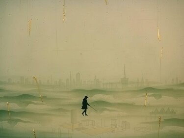 数字艺术 标题为“Pollution #1” 由Kyozai, 原创艺术品, AI生成的图像