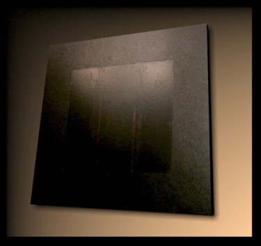 Peinture intitulée "Black Matrix 02" par Tehos, Œuvre d'art originale, Huile
