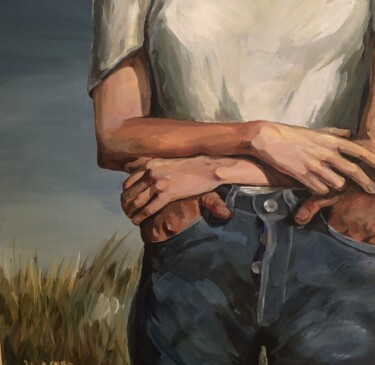 Peinture intitulée "La sérénité" par Alexandra Uryasova, Œuvre d'art originale, Acrylique Monté sur Châssis en bois