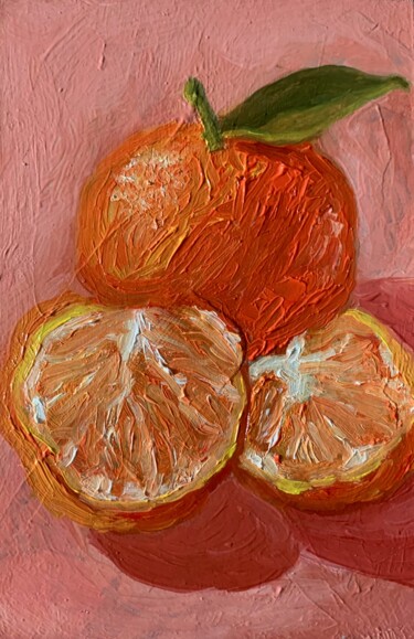 Malarstwo zatytułowany „Mandarins” autorstwa Ольга Карлина (Olga Karlina), Oryginalna praca, Olej
