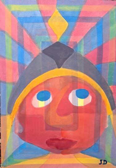 "L' Inka " ou " Le Casque à Pointe " Painting titled ""L' Inka " ou " Le…" by Jacques Desvaux (JD), Original Artwork, Acrylic