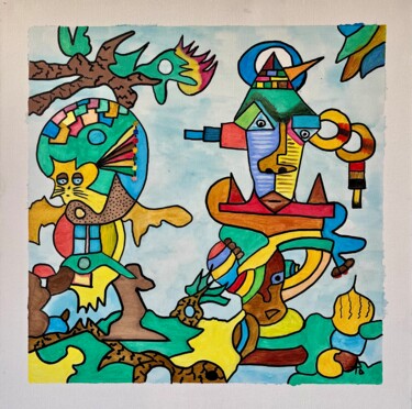 "Галактика" başlıklı Tablo Dmytro Polizhaievskyi tarafından, Orijinal sanat, Akrilik Ahşap Sedye çerçevesi üzerine monte edi…