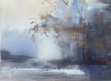 Disegno intitolato "Evening" da Elena Kovalskaia, Opera d'arte originale, Acquarello