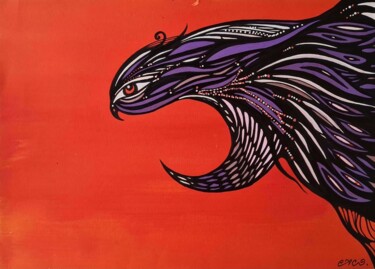 제목이 ""Reptilian""인 미술작품 Caco Dian로, 원작, 마커