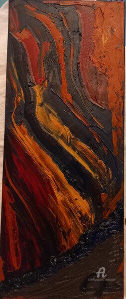 绘画 标题为“Painting "illusion"” 由Rikortgallery, 原创艺术品, 油 安装在其他刚性面板上