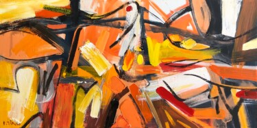 Painting titled "September abstracti…" by Tung Duc Pham, Original Artwork, Acrylic