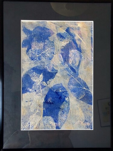 제목이 "Monotype feuillage…"인 판화 Helene Dat로, 원작, 단형