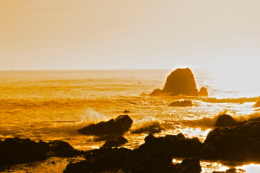 Photographie intitulée "Horizonte 2 Sépia" par Miguel Morgado, Œuvre d'art originale, Photographie numérique