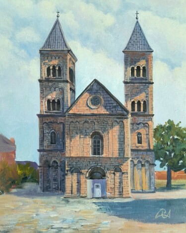 Painting titled "Viborg. Life etude 5" by Iryna Makhovska, Original Artwork, Acrylic Mounted on Wood Stretcher frame
