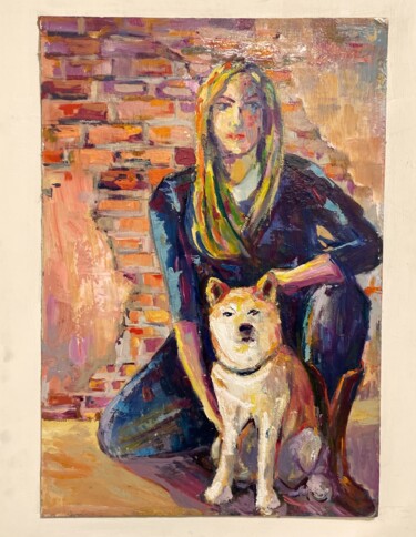 "Fiere" başlıklı Tablo Charles Tapiero tarafından, Orijinal sanat, Petrol Ahşap panel üzerine monte edilmiş