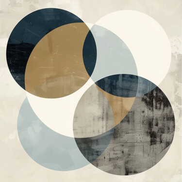 Painting titled "Circles 3" by Kate Ryz, Original Artwork, Digital Painting