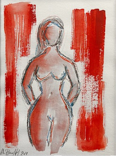 绘画 标题为“Nude No. 8, 2024” 由Nina Brandhoff, 原创艺术品, 丙烯